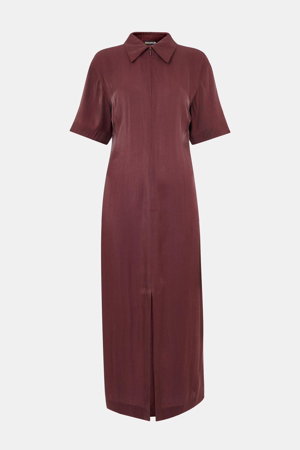 Aubergine Delila Metallic Midi Dress